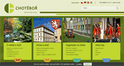 Desktop Screenshot of chotebor.cz