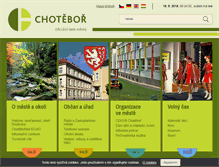 Tablet Screenshot of chotebor.cz